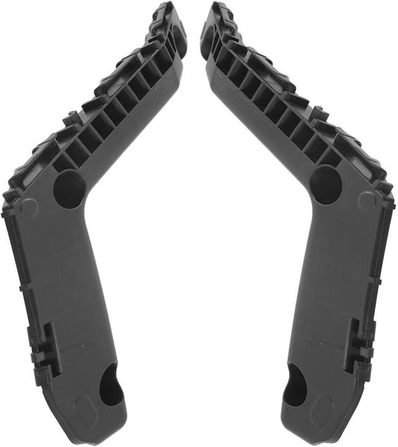 DEMULAX 2Pcs Black ABS Car Front Bumper Bracket Support Holder - Image 1