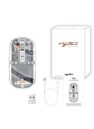 Three-mode transparent wireless mouse 2.4G/Bluetooth 5.1 silent magnetic rechargeable wireless mouse with battery display - pzsku/ZB9BB35770A01C55FE458Z/45/_/1694897353/81984a29-214a-491d-a5b0-51210ff1a9b5