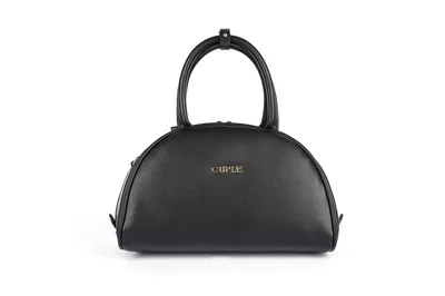 Cuple Semi-circular faux leather handbag