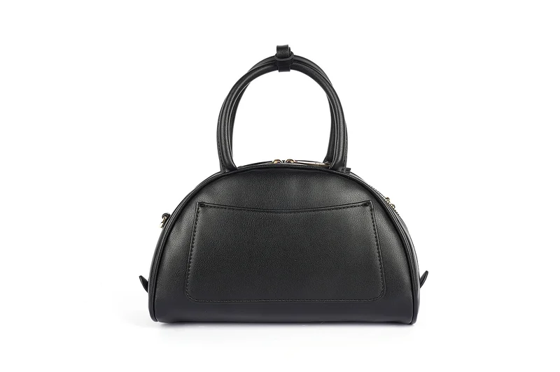 Cuple Semi-circular faux leather handbag