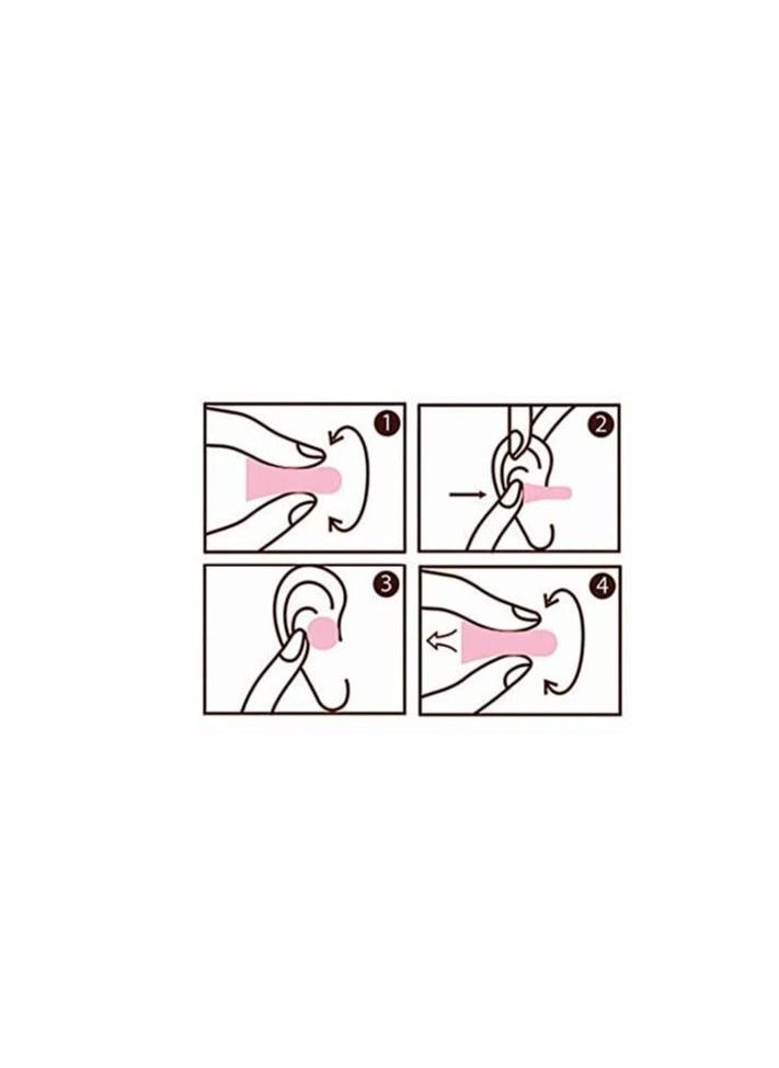HASPRO - HASPRO Ultra Soft Foam Earplugs, Best Earplugs for Noise Canceling, Snoring, Work, DIY, Noise Reduction SNR 38dB (Pack of 10, Pink) - Image 1