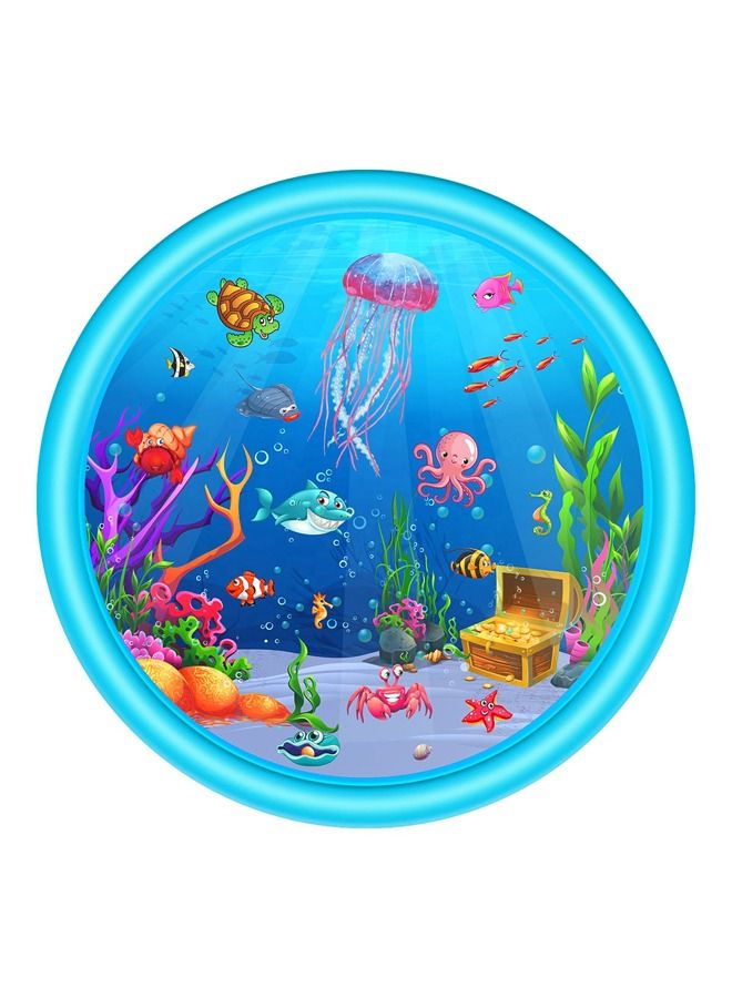 XIANGYU Children's Outdoor Game Pad Inflatable Water Spray Mat Summer Lawn Game Play - Image 1