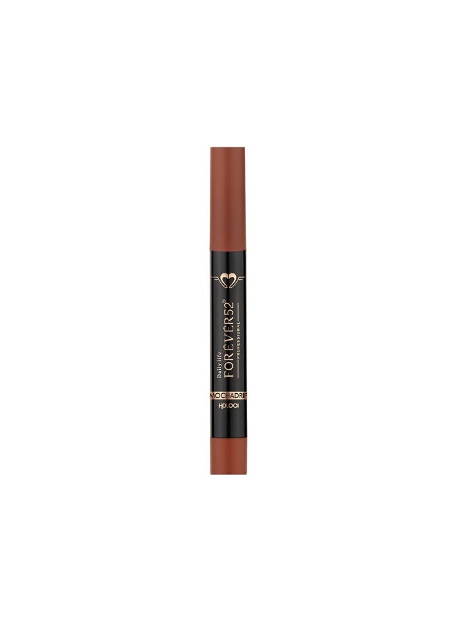 Daily Life Forever52 Hydra Lipstick, Semi-Matte Finish| Enriched with Hyaluronic Acid, Vitamin E & UVB Filter| 97% Lip Darkness Reduction | Vegan & Cruelty Free (MOCHADRIP-01, 2g) - Image 2
