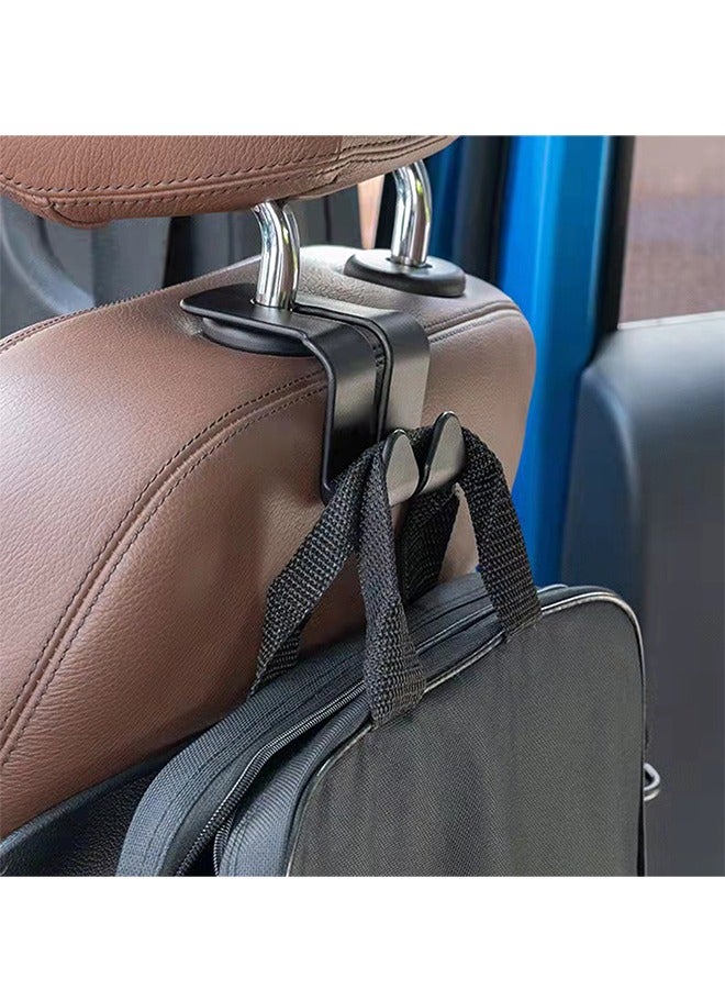Generic Car Headrest Hooks 2 Pieces Set, Each with Two Hooks, Phones Bracket Car Back Seat Bags Clothes Umbrella Hangers Car Accessories  - Image 5
