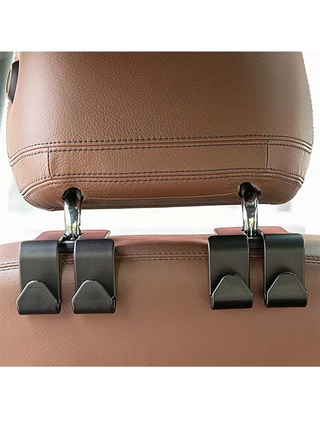 Generic Car Headrest Hooks 2 Pieces Set, Each with Two Hooks, Phones Bracket Car Back Seat Bags Clothes Umbrella Hangers Car Accessories  - Image 4