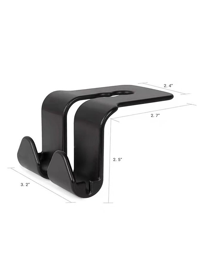 Generic Car Headrest Hooks 2 Pieces Set, Each with Two Hooks, Phones Bracket Car Back Seat Bags Clothes Umbrella Hangers Car Accessories  - Image 3