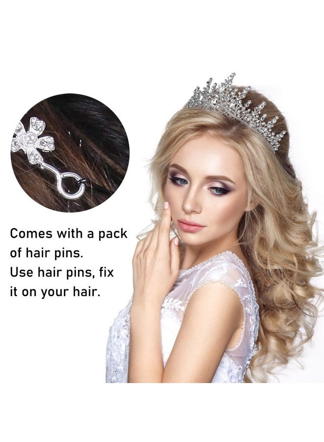 كوسايد COCIDE "ملكة عيد الميلاد" وشاح عيد ميلاد للنساء، تيجان عيد ميلاد للفتيات، مجموعة ديكورات عيد الميلاد، عصابة رأس مرصعة بأحجار الراين، إكسسوارات شعر، تاج لامع لمستلزمات الحفلات - Image 4