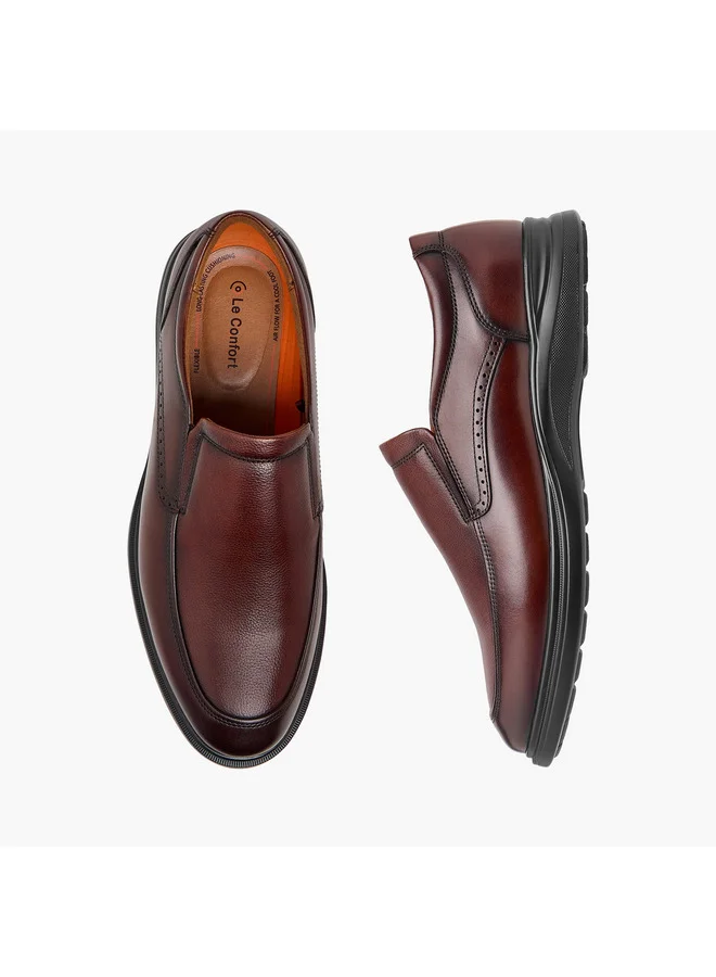 Le Confort Men Textured Slip-On Loafers