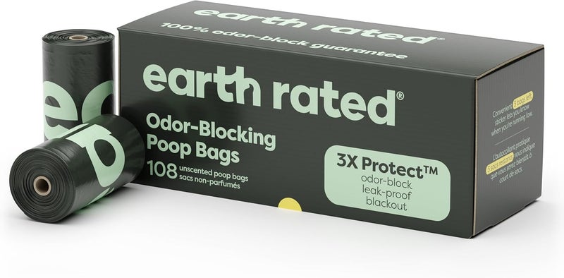 Earth Rated Odor-Blocking Poop Bags - 108 Count - Image 1