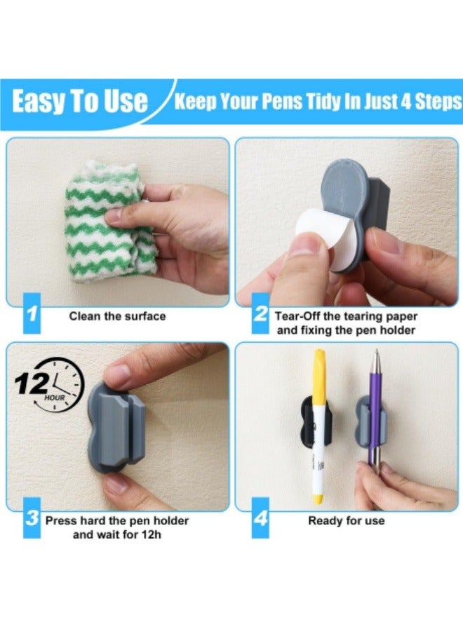3 قطع من مشابك أقلام السيليكون، حامل أقلام سيليكون لتخزين الأقلام - Image 4