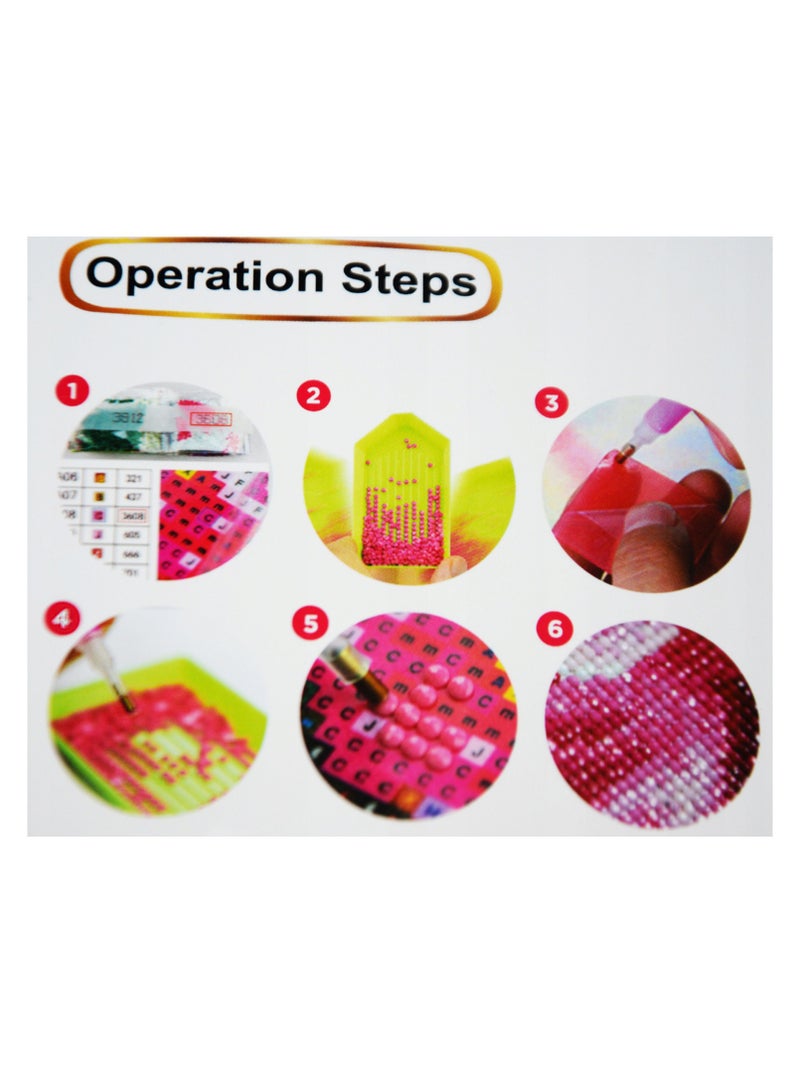 BrainGiggles Brain Giggles DIY 5D Diamond Art Cushion Cover Kit – Bear Design Diamond Embroidery Rhinestone Painting Kit for Kids, Girls & Adults – Handmade Arts & Crafts Home Décor - Image 4