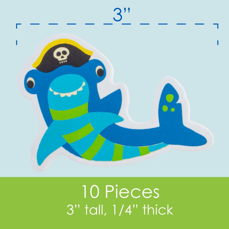 Stephen Joseph, Floating Foam Bath Character 10-Piece Toy Set, Princess (SJ1148), Small - Image 5