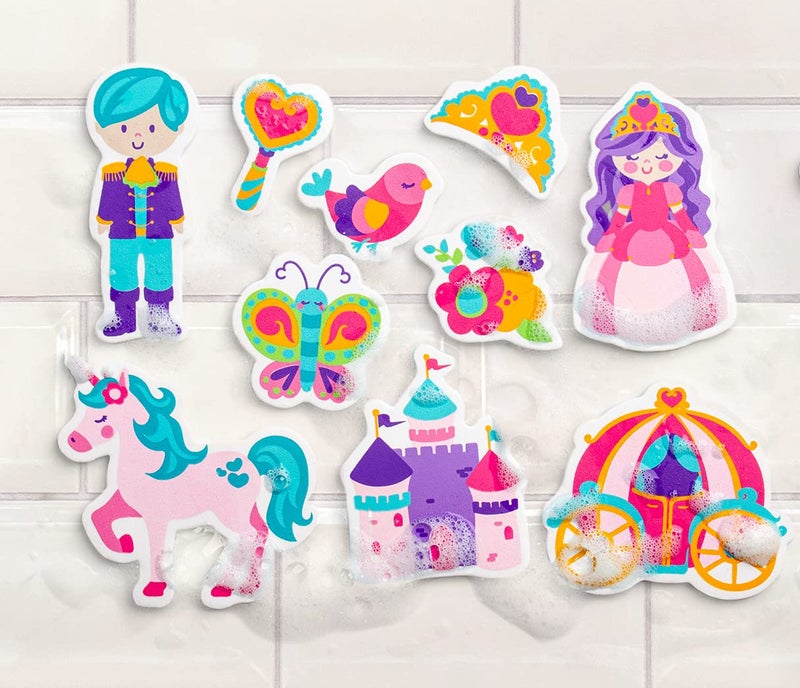 Stephen Joseph, Floating Foam Bath Character 10-Piece Toy Set, Princess (SJ1148), Small - Image 3