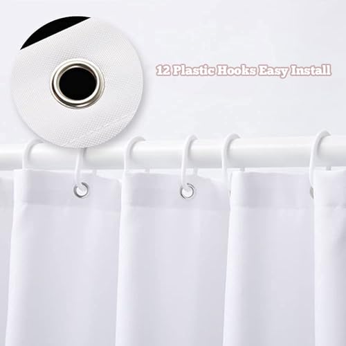 MESHELLY Black Girl Shower Curtain 60Wx72H Gray Pink Shower Curtain Peony Floral African American Motivational Quotes Bathroom Curtain Grey Butterfly Fabric Bathroom Accessories Decor with 12 Hooks - Image 5