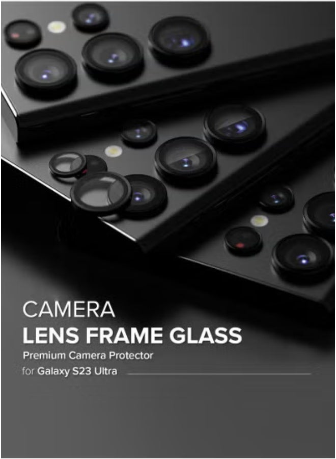 JAJEEK Samsung Galaxy S24 Ultra 5G 2024 Premium Camera Lens Film Protector Shield (MLHICR) – Clear/Black – Ultra-Clear HD Glass Lens Guard, Scratch-Resistant, Anti-Fingerprint, Easy Bubble-Free Installation, Full Camera Coverage, Durable & Lightweight - Image 3