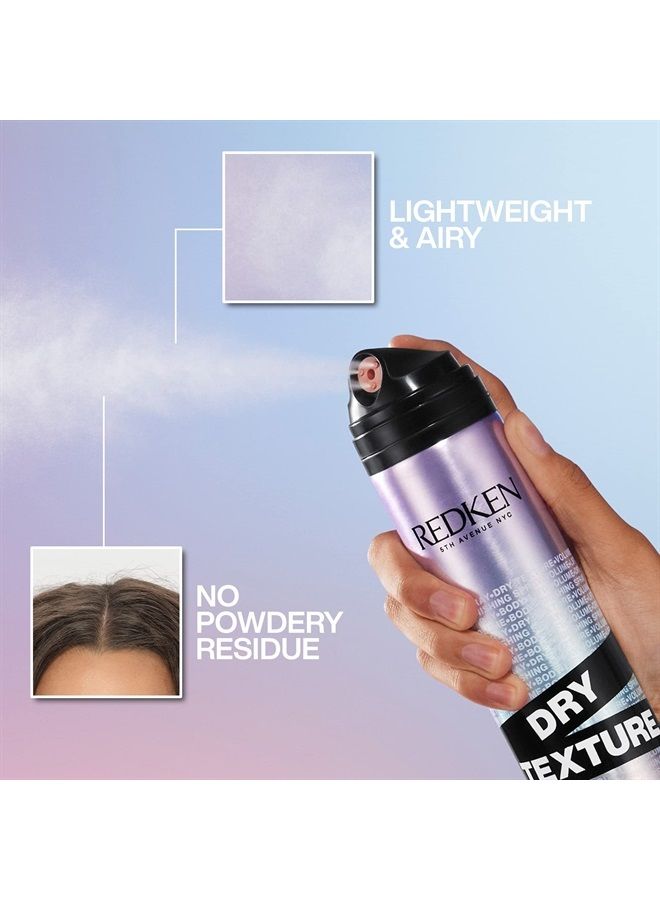 Redken Triple Dry 15 Dry Texture Finishing Spray | For All Hair Types | Adds Body & Shine Without Stickiness | Medium Hold | 8.5 Oz - Image 3