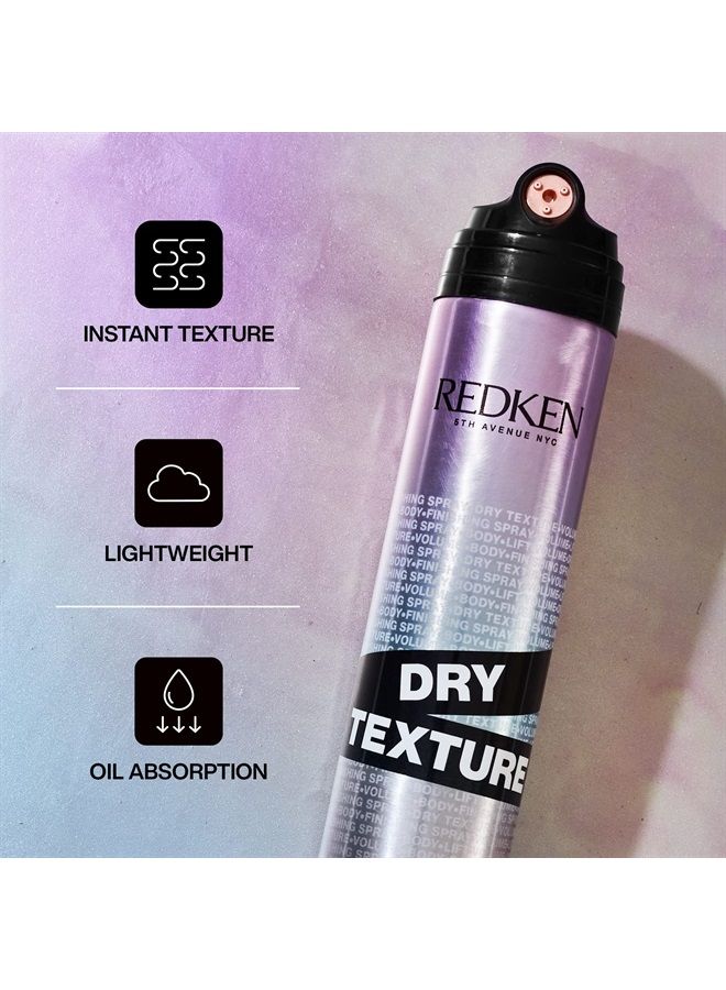 Redken Triple Dry 15 Dry Texture Finishing Spray | For All Hair Types | Adds Body & Shine Without Stickiness | Medium Hold | 8.5 Oz - Image 2