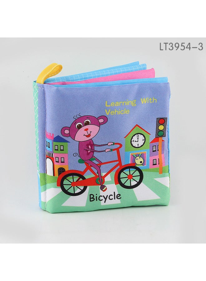 Baby Cloth Book Early Education Toy Baby English Cognition Palm Book Tear Not To Rip With Ring Paper Bb Call - Image 1