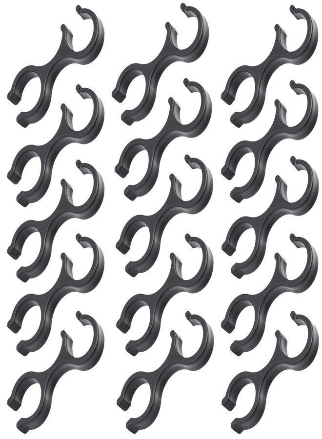 SquEqu 15 Pack Trekking Poles Clips Hiking Pole Clamps Connector Holder Organizer for Hiking Sticks Aluminum Ski Poles Walking Sticks Backpack Travel Trip Keep Poles Together Storage Stay in Place - Image 1