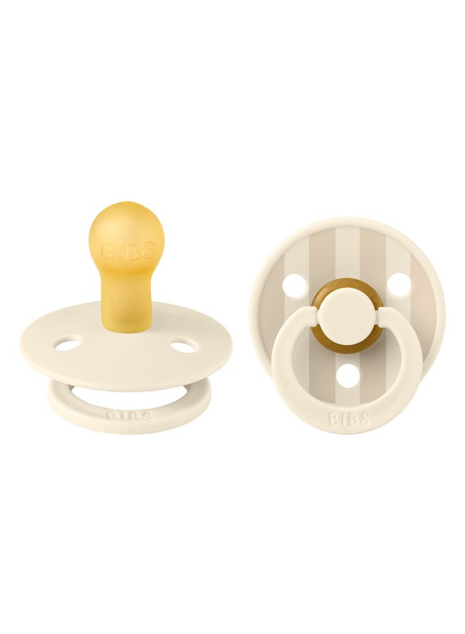 BIBS Pack of 2 Studio Colour Pin Latex Size 1 Ivory Vanilla Mix - Image 2