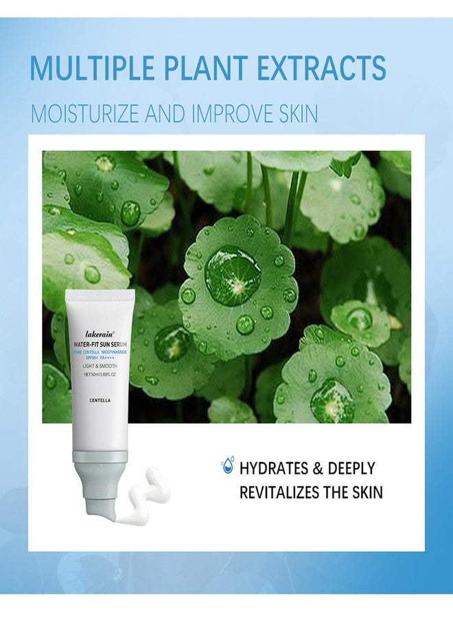 wenfeng Centella Sunscreen SPF 50,Centella Hyalu Cica Water-Fit Sun Serum,2 Pcs - Image 5