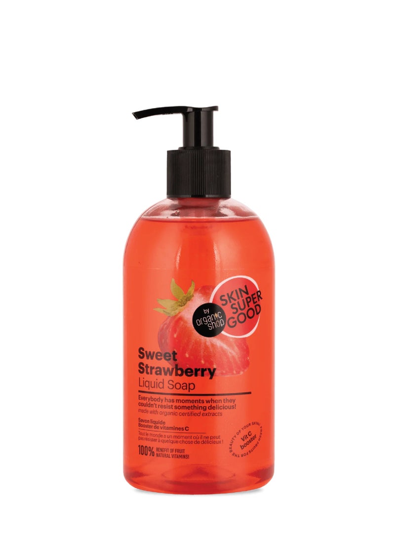 Organic Shop صابون سائل بالفراولة الحلوة من أورجانيك شوب 500 مل - Image 1