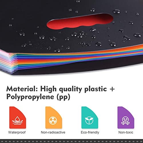 NISUN 12 Pockets Vertical Expanding File Folders Letter A4 Size Documents Organiser Desk Accordion File Organizer Desktop Stand File Divider Space Saver for Office Class Home - Image 5