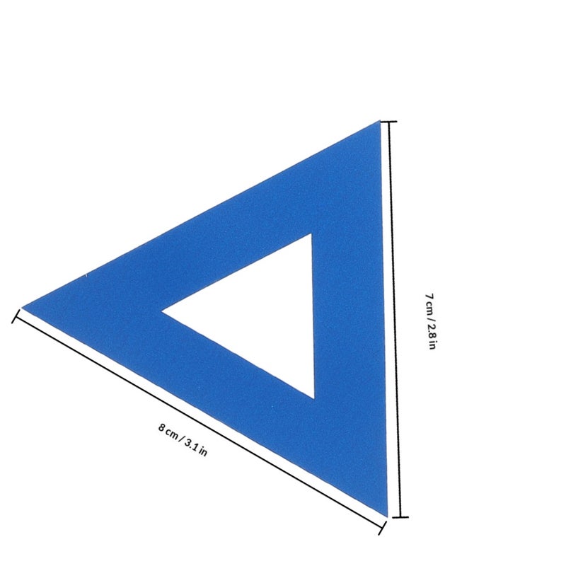 8pcs Car Bumper Reflective Stickers Vehicle Bumper Decals Stickers For Car Bumper Car Decals Decorations Car Triangle Decals - Image 2