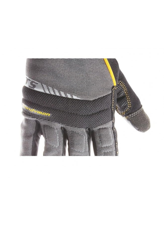 Custom Leathercraft - CLC Custom Leathercraft 125M Handyman Flex Grip Work Gloves, Shrink Resistant, Improved Dexterity, Tough, Stretchable, Excellent Grip - Image 1