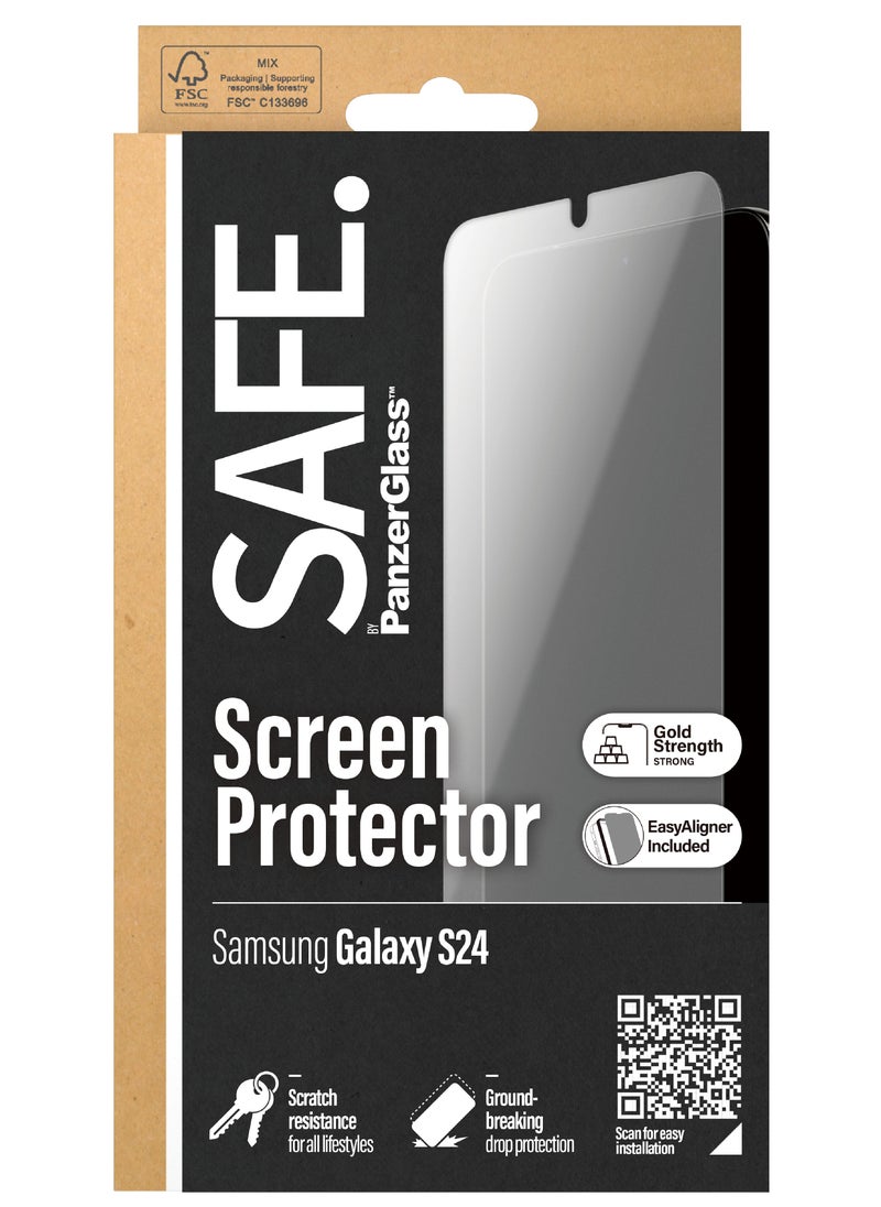 PanzerGlass SAFE. by PanzerGlass® Screen Protector Samsung Galaxy S24 | Ultra-Wide Fit w. EasyAligner  - Image 3