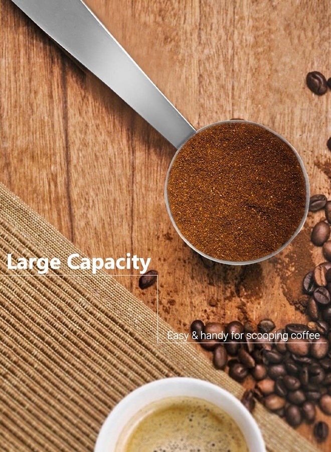 مغرفة قهوة من الفولاذ المقاوم للصدأ 2 في 1، ملعقة قهوة متعددة الاستخدامات، حامل ملعقة متعدد الوظائف، أدوات قهوة للقياس والضغط. - Image 5
