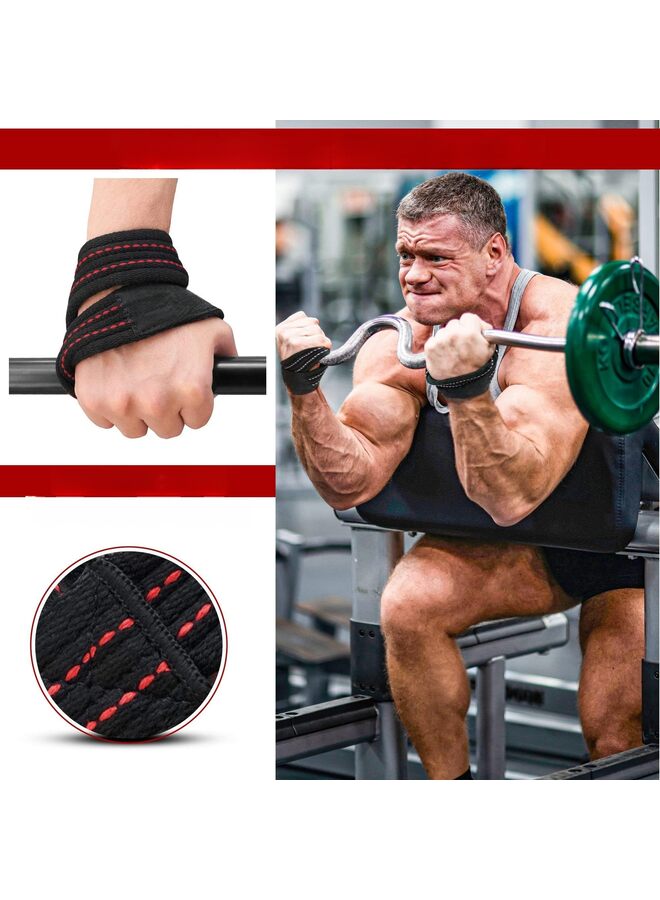 Weight Lifting Straps Figure 8, non-Slip Strap with cuffs wrist Support for Gym Workout Deadlift Powerlifting Bodybuilding Weightlifting, Fitness Strength Training, Hand Bar Grip for Me - Image 4