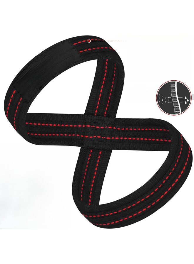 Weight Lifting Straps Figure 8, non-Slip Strap with cuffs wrist Support for Gym Workout Deadlift Powerlifting Bodybuilding Weightlifting, Fitness Strength Training, Hand Bar Grip for Me - Image 5