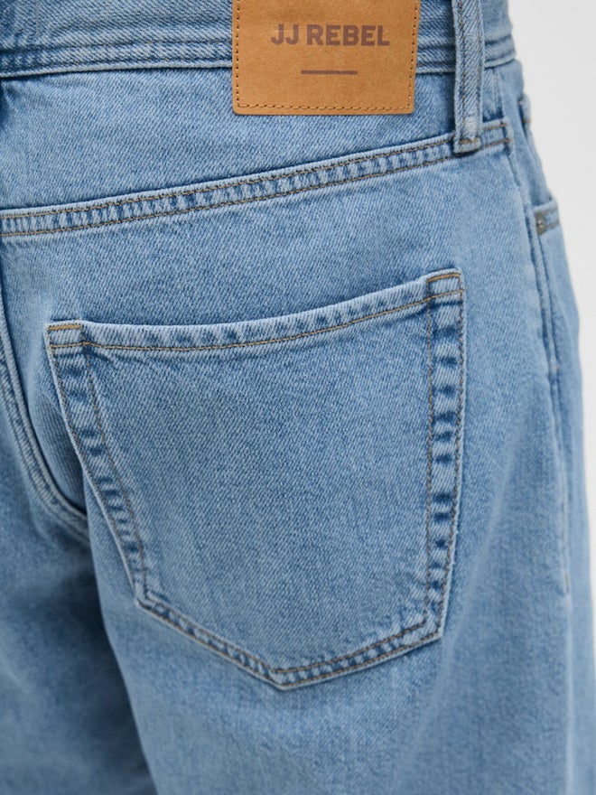 Rebel Men Light Blue Casual Denim Shorts - Image 4