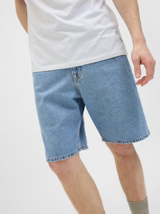 Rebel Men Light Blue Casual Denim Shorts - Image 5