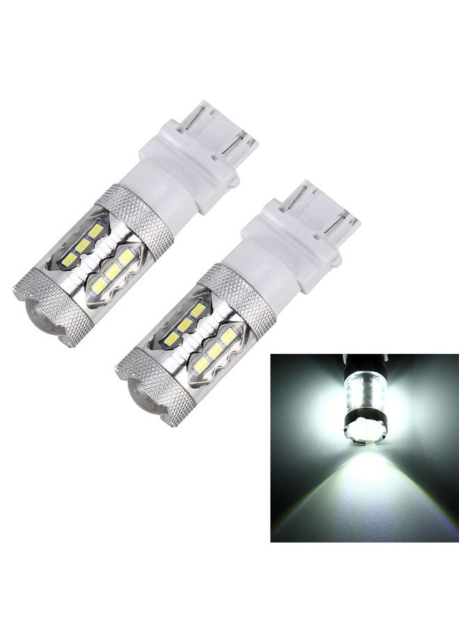 Loquat 2-Piece T25 / 3157 5W 250LM 6000K Car Auto Brake Lights 16LEDs SMD-2835 Lamps - Image 2