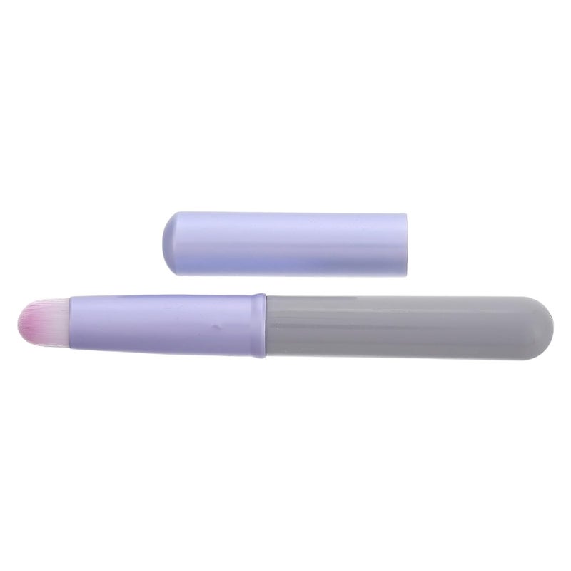 Mini Lip Brush Applicator with Cap Small round Head Lipstick and Concealer Brush Portable Multi-use for Travel Purple - Image 1