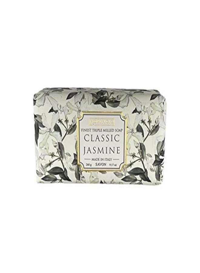 Hopificio Classic Jasmine Finest Milled All-Natural Bar Soap, Moisturizing & Brightening. Suitable for Hand, Face & Body 9.17 Oz - Image 1