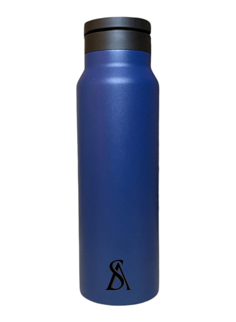 Insulated Water Bottle for any Phone w/Magnetic Phone Mount - MagSafe Compatible Water Bottle - Stainless Steel Water Bottle w/Tripod Phone Holder - Hot 12H, Cold 24H, 360° Rotate - BLUE 710ML - Image 3