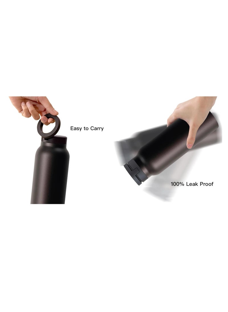 Insulated Water Bottle for any Phone w/Magnetic Phone Mount - MagSafe Compatible Water Bottle - Stainless Steel Water Bottle w/Tripod Phone Holder - Hot 12H, Cold 24H, 360° Rotate - BLUE 710ML - Image 5