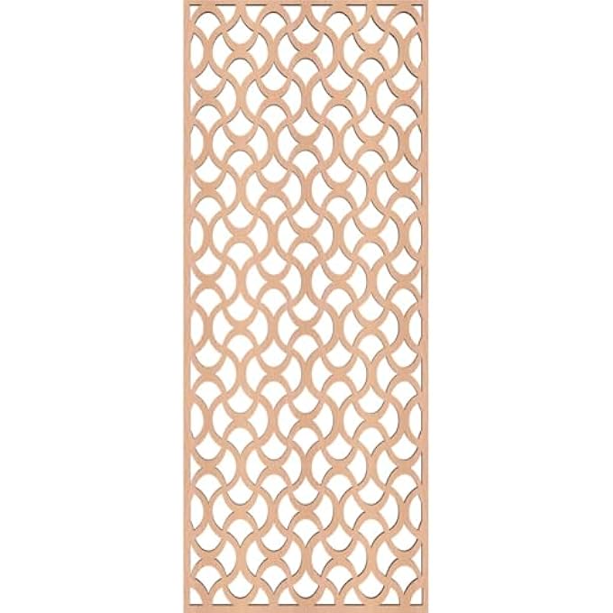 لوحات حائط زخرفية من الخشب بتصميم فريتورك، 9 3/8" عرض × 24 3/8" ارتفاع × 3/8" سمك، ألدر - Image 2