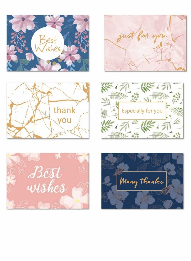 Suntown 12 Pack Folding Greeting Cards with Envelopes, Floral Assorted Blank Notecards and Envelopes for Baby Shower Note Cards, Wedding Thank You Cards Adults & Kids Blank Note Cards for All Occasions - Image 1
