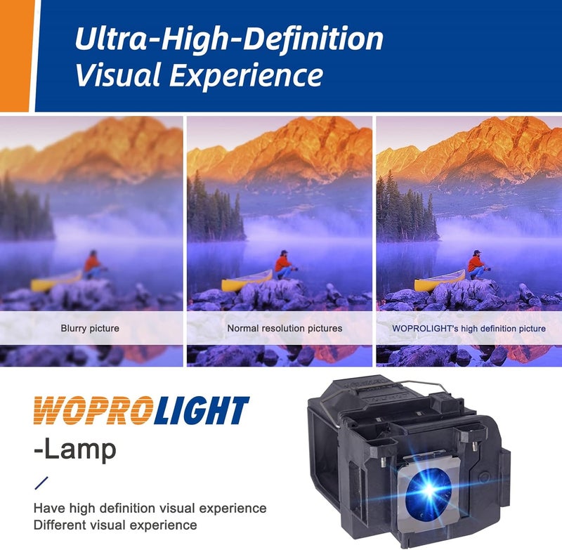 Woprolight V13h010l85 for Epson-elplp85 PowerLite Home Cinema 3700 3900 3800 3500 3100 3000 3600e EH-TW6700 EH-TW6600W EH-TW6600 Replacement Projector Bulb lamp - Image 3