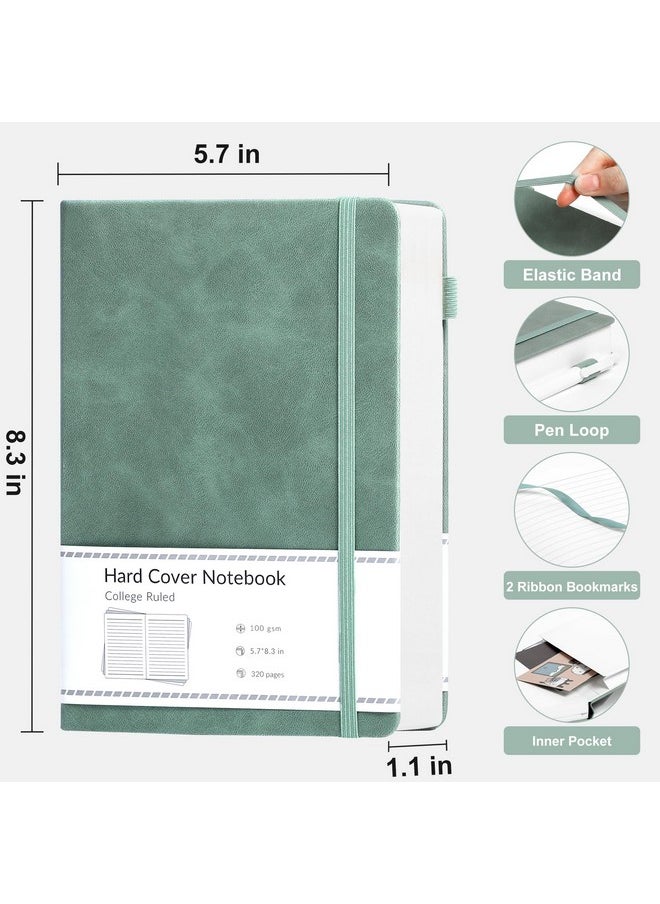 Lined Journal Notebook For Women Men 320 Pages 100 Gsm Paper Thick Journaling Notebooks A5 Leather Journals For Writing Hardcover Journal Supplies For Work Note Taking Diary, 5.7X8.3 In, Green - pzsku/ZB9BCEF53B07D3B1EB857Z/45/_/1731926144/876d5d43-c908-4be3-9af5-1a76a24ee390