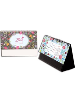 MTK-724 Plastic Supported Triangle Desk Calendar Flower