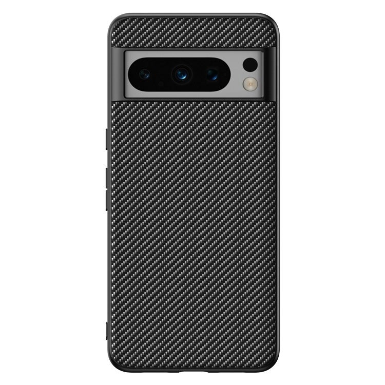 HuHa Protective Cover For Google Pixel 9 / 9 Pro Ultra-thin Carbon Fiber Texture Printing Phone Case(Black) - Image 1