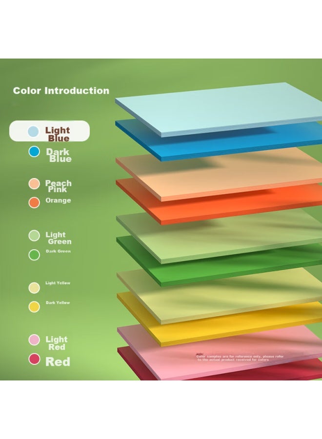 Deli A4 70g Light Blue Copy Paper, Colored Printing Paper, Children's Diy Origami Paper, Non-cardboard Paper, 100 Sheets/pack, Zc001 - Image 3