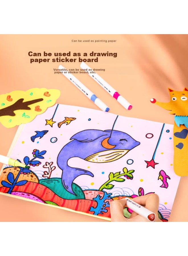 Deli A4 70g Light Blue Copy Paper, Colored Printing Paper, Children's Diy Origami Paper, Non-cardboard Paper, 100 Sheets/pack, Zc001 - Image 2