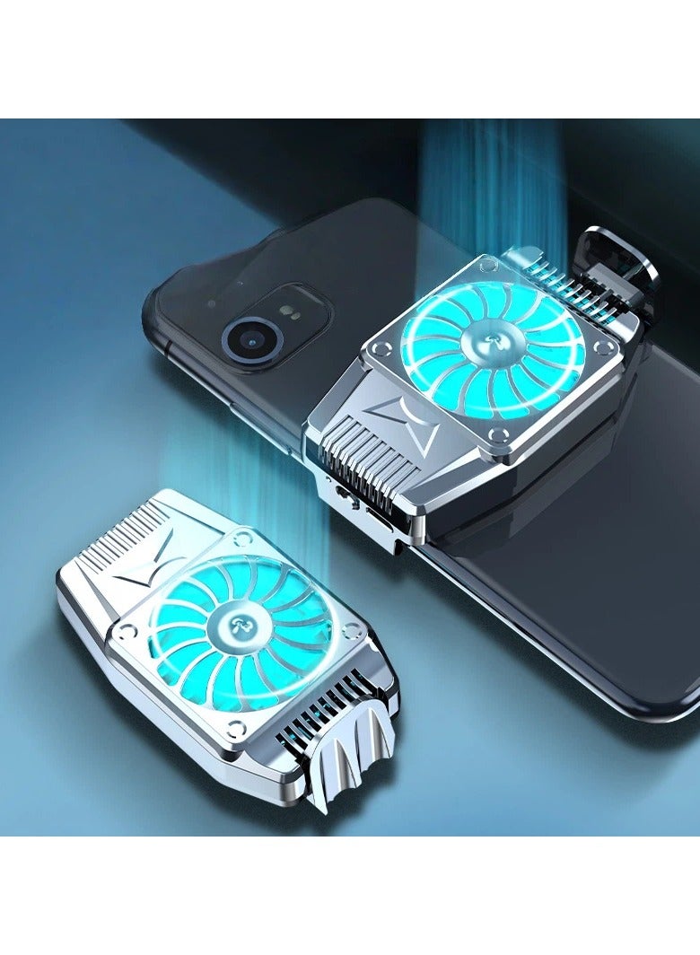general Air Cooling Wireless Phone Radiator, Silent Cooling Fan Clip, Low Noise Cooler for Live Streaming Gaming - Image 1