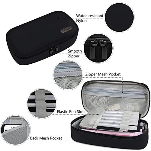 Gloppie Pencil Case Black Pencil Pouch Pencil Bag Pen Box, Back to School Supplies - Image 3